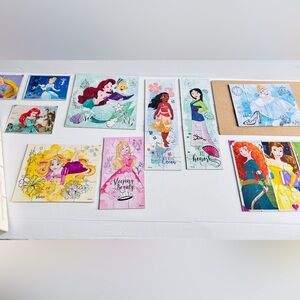 Disney Princess Mini Puzzles Ariel Belle Cinderella Moana Mulan Aurora Merida